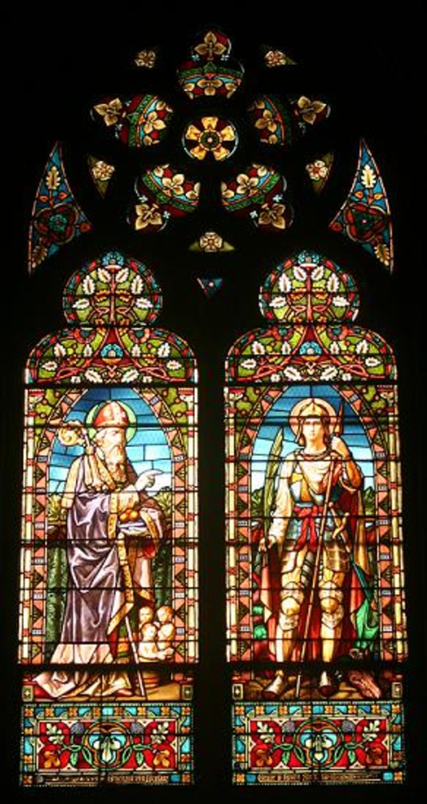 Windows 11A and11B St. Nicholas of Myra and St. George the Martyr