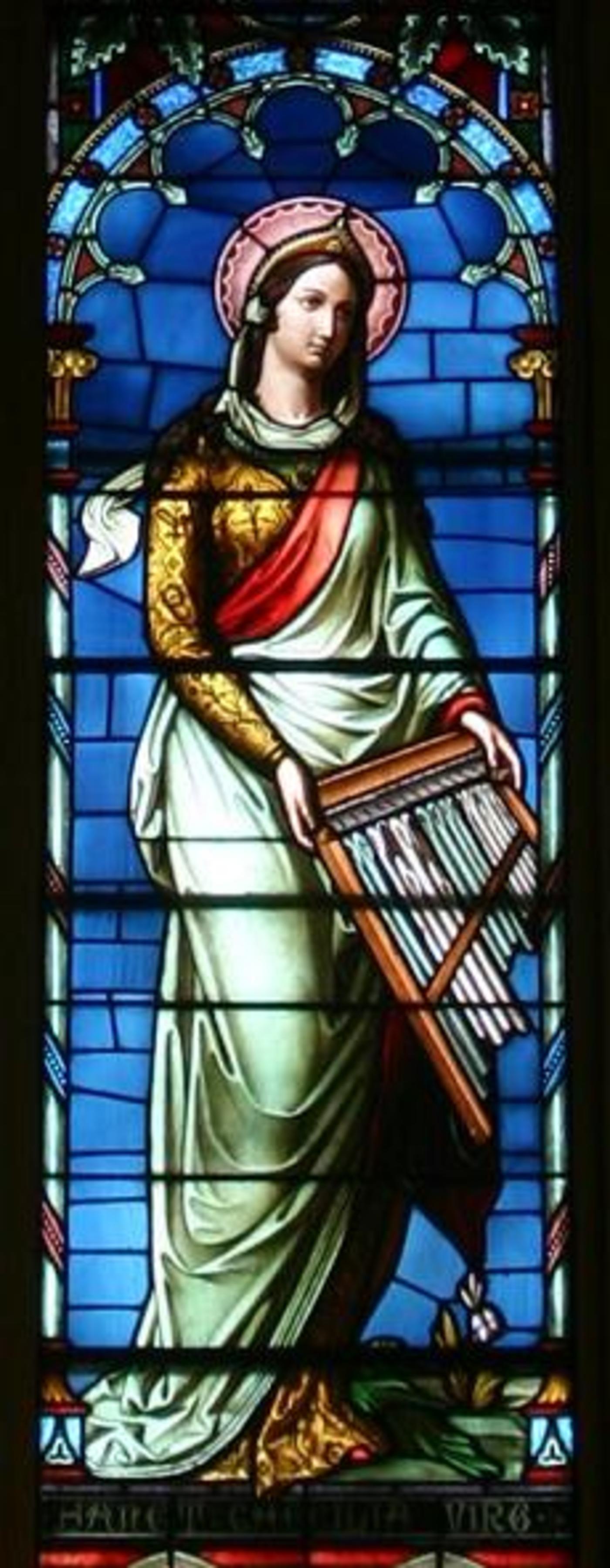 Window 15: St. Cecilia, Virgin and Martyr